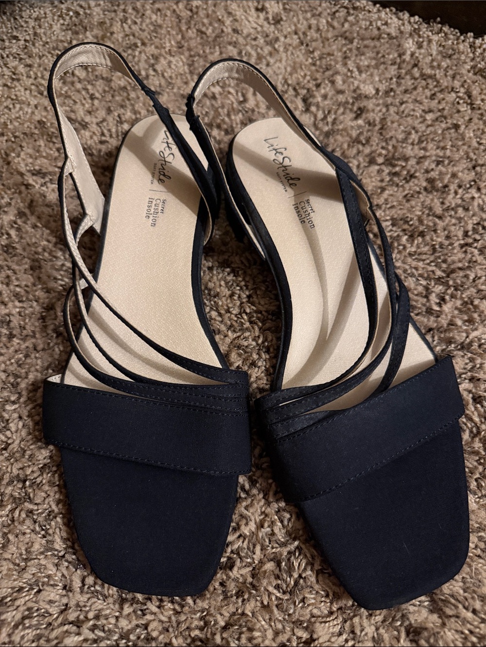 Life Stride Women's Joy II Slingback Sandles, Square Toe, Size 11